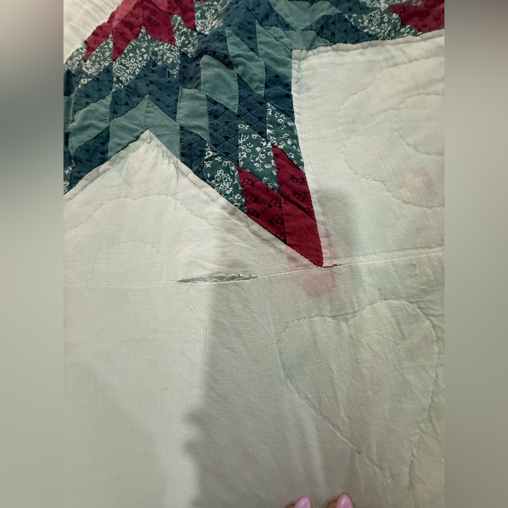 Vintage Broken Star Quilt – Project / Repurpose Piece - Picture 14 of 16